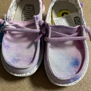 Hey Dude Kids' Pink and Purple Moccasins